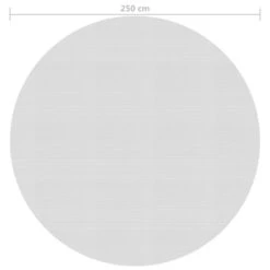 VIDAXL Film Solaire De Piscine Flottant Pe 250 Cm Gris -Promos Le Jardin Vivant Magasin 8d68315754a30524