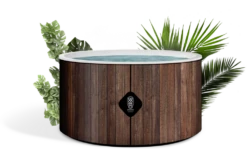 COCO SPA HELSINKI Spa Gonflable | 180 Cm De Diamètre | 1100 Litres | Moteur 2040 W | Jusqu'à 6 Personnes | Massage 140 Jets