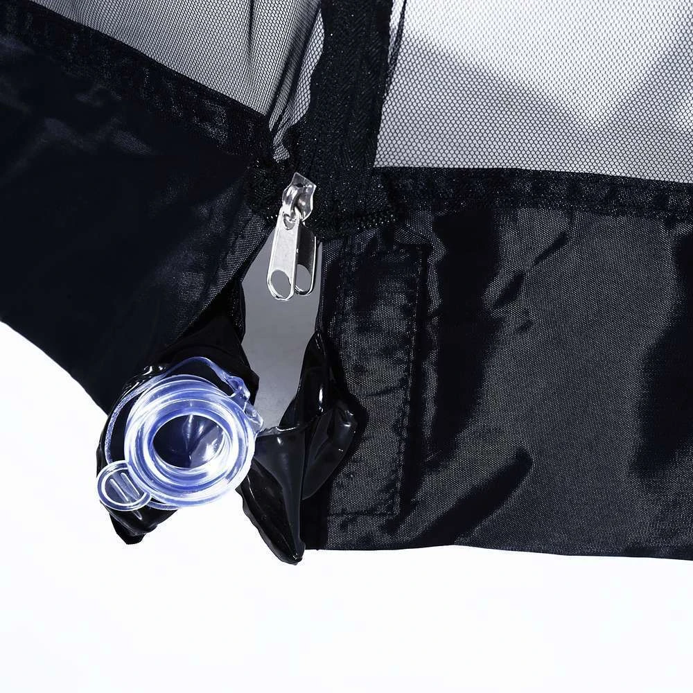 OUTSUNNY Moustiquaire Cylindrique Pour Parasol - Diam. 3m 5 OUTSUNNY Moustiquaire Cylindrique Pour Parasol - Diam. 3m – Image 3