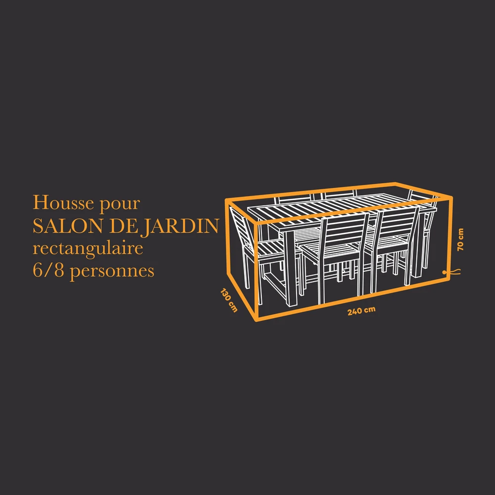 Housse Protection Salon De Jardin 6/8 Personnes 5 Housse Protection Salon De Jardin 6/8 Personnes – Image 3