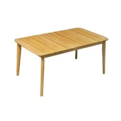 Table De Jardin Haute COMETE En Bois D'acacia - 140x80x65 Cm