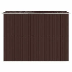 VIDAXL Abri De Jardin Marron Foncé 192x274x223 Cm Acier Galvanisé -Promos Le Jardin Vivant Magasin 97f02f4eacda4061