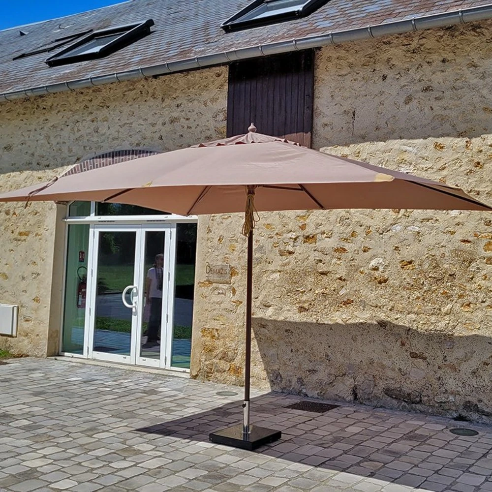 Parasol Droit 4x3 M Taupe Pegasia 3 Parasol Droit 4x3 M Taupe Pegasia