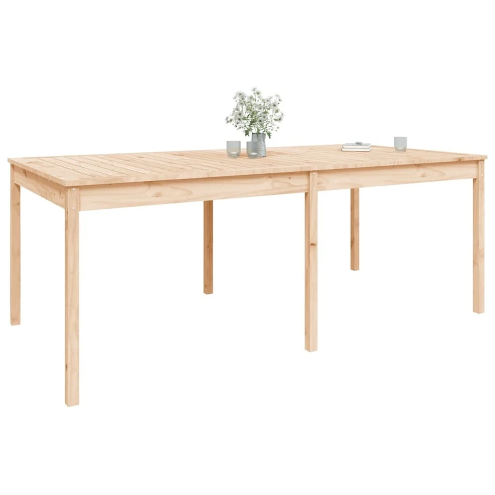 VIDAXL Table De Jardin 203,5x100x76 Cm Bois Massif De Pin 6 VIDAXL Table De Jardin 203,5x100x76 Cm Bois Massif De Pin – Image 4