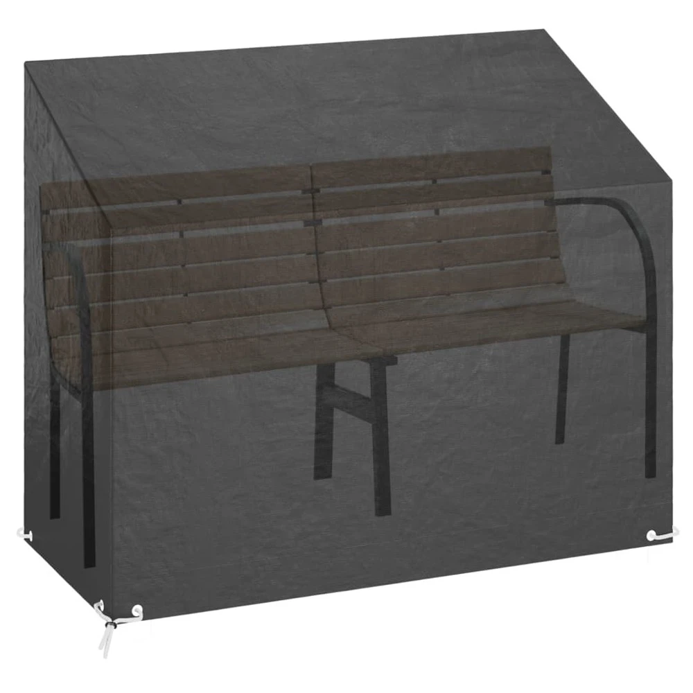 VIDAXL Housses De Banc De Jardin 2 Pcs 8 œillets 160x70x70/88 Cm Pe 7 VIDAXL Housses De Banc De Jardin 2 Pcs 8 œillets 160x70x70/88 Cm Pe – Image 5