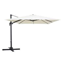 Parasol Déporté Carré 3 X 3m En Aluminium écru -Promos Le Jardin Vivant Magasin a95ba2a6f541c5b4