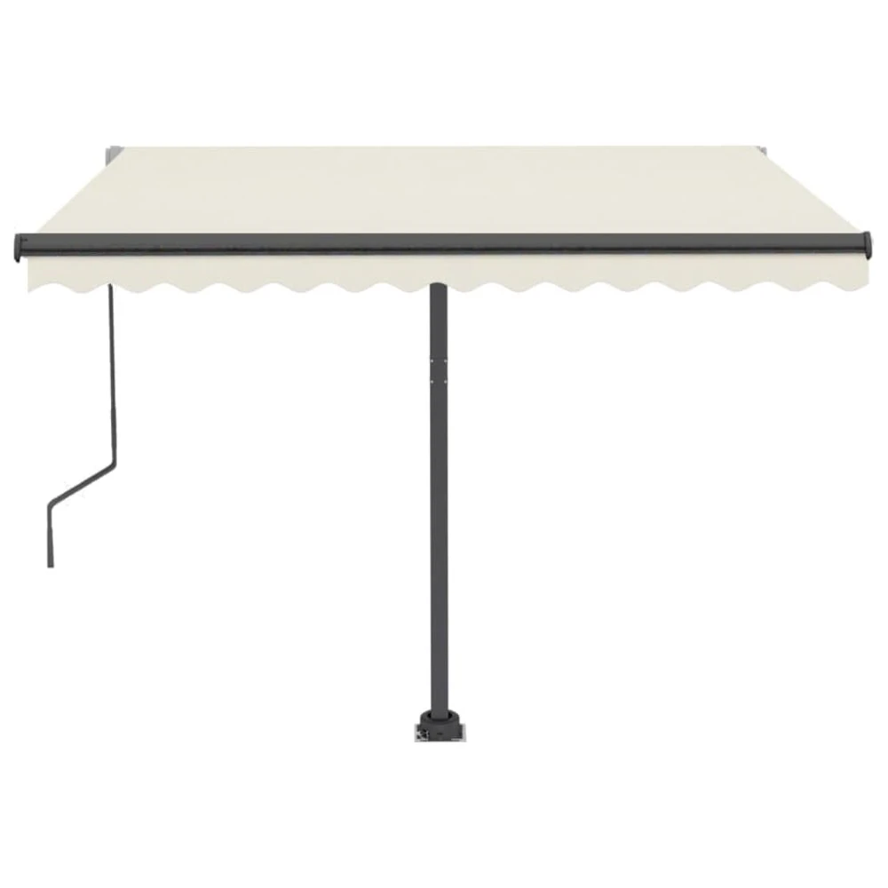 VIDAXL Auvent Automatique Sur Pied 350x250 Cm Crème 6 VIDAXL Auvent Automatique Sur Pied 350x250 Cm Crème – Image 4