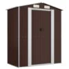VIDAXL Abri De Jardin Marron Foncé 192x108x223 Cm Acier Galvanisé 2 VIDAXL Abri De Jardin Marron Foncé 192x108x223 Cm Acier Galvanisé -Promos Le Jardin Vivant Magasin ac5a0ff006affc24
