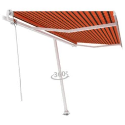VIDAXL Auvent Automatique Sur Pied 400x300 Cm Orange/marron -Promos Le Jardin Vivant Magasin ad295769c1b4d061