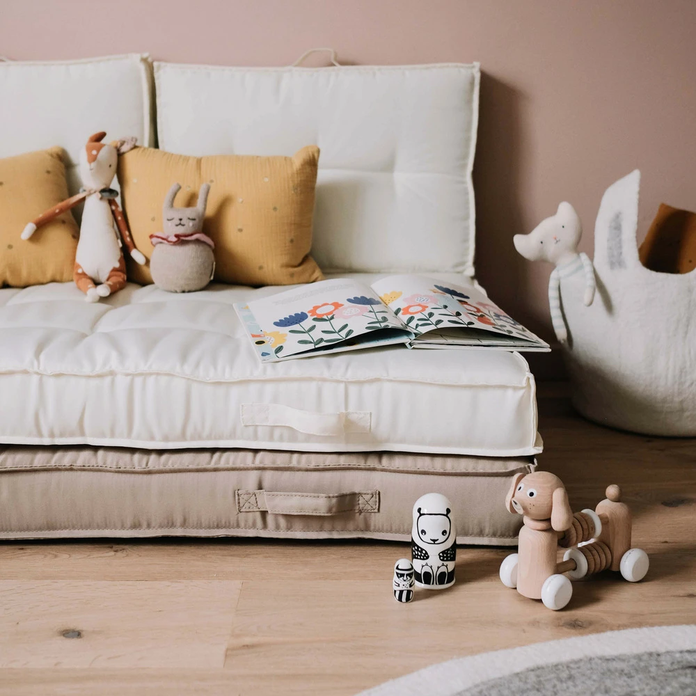 Coussin Palette Dossier Polyester Taupe 60 X 40 X 12 Cm 7 Coussin Palette Dossier Polyester Taupe 60 X 40 X 12 Cm – Image 5