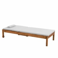 Bain De Soleil Avec Coussin Et Tablette En Bois écru -Promos Le Jardin Vivant Magasin b3e3de14f6cb4a2e