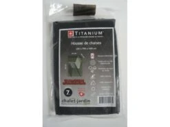 Housse De Protection Pour Pile De Chaises 94 X 94 X 69 Cm - Noir -Promos Le Jardin Vivant Magasin b4df7f3c29c8c943