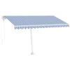 VIDAXL Auvent Automatique Sur Pied 400x300 Cm Bleu Et Blanc 1 VIDAXL Auvent Automatique Sur Pied 400x300 Cm Bleu Et Blanc -Promos Le Jardin Vivant Magasin baf233a77ca8958d