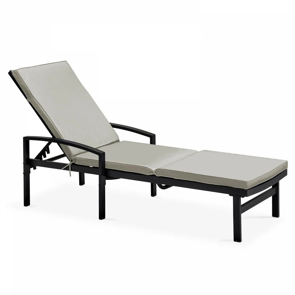 Coussin Bain De Soleil Polyester écru 186x53x5 Cm 4 Coussin Bain De Soleil Polyester écru 186x53x5 Cm – Image 2