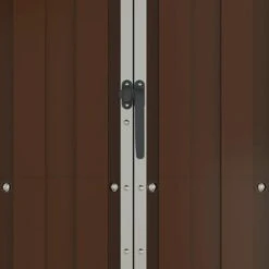 VIDAXL Abri De Jardin Marron 107,5x46x183 Cm Acier Galvanisé 15 VIDAXL Abri De Jardin Marron 107,5x46x183 Cm Acier Galvanisé -Promos Le Jardin Vivant Magasin bd088d21ece3a282