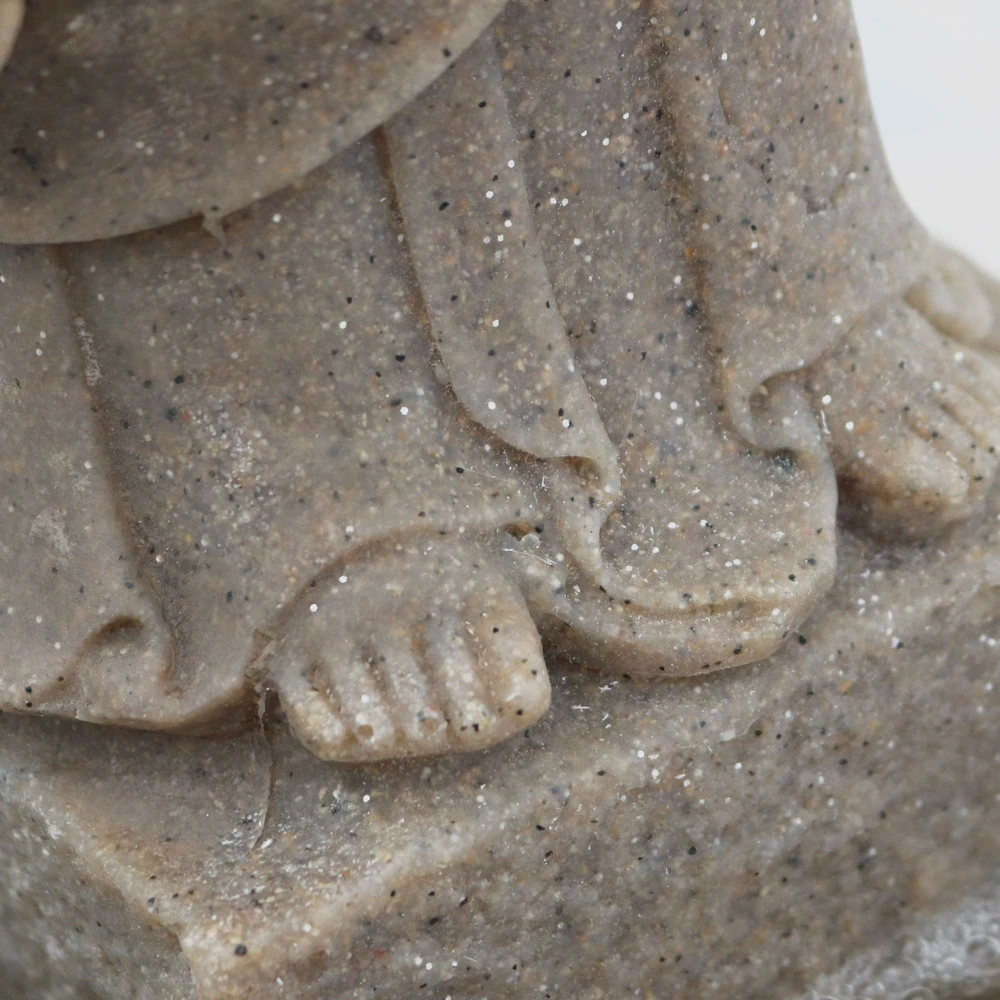 Fontaine Bouddha Debout En Pierre Reconstituée Avec Led 7 Fontaine Bouddha Debout En Pierre Reconstituée Avec Led – Image 5