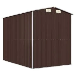 VIDAXL Abri De Jardin Marron Foncé 192x274x223 Cm Acier Galvanisé -Promos Le Jardin Vivant Magasin c792882b26fff21a
