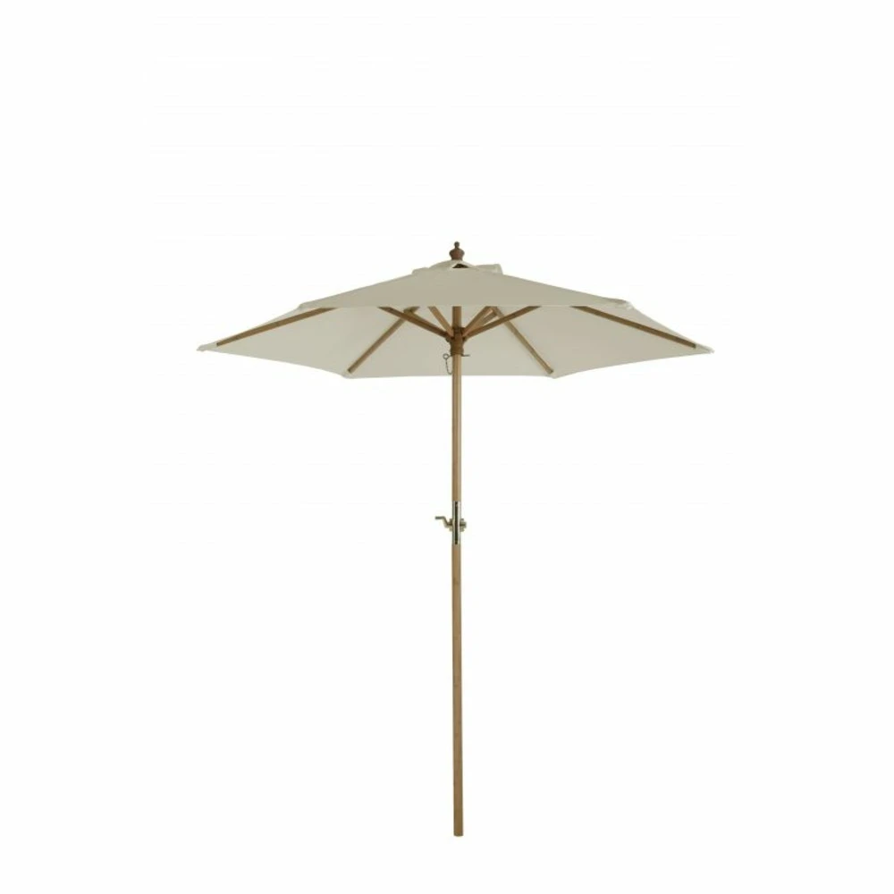 Parasol Droit Reva En Bambou Contreplaqué Et Tissu Beige Clair 3 Parasol Droit Reva En Bambou Contreplaqué Et Tissu Beige Clair