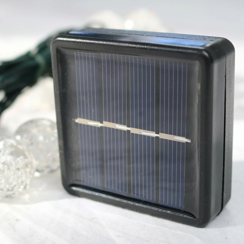 Guirlande 60 Boules Transparentes Led Jaunes 11m 5 Guirlande 60 Boules Transparentes Led Jaunes 11m – Image 3