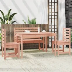 VIDAXL Ensemble à Dîner De Jardin 4 Pcs Bois Massif Douglas 11 VIDAXL Ensemble à Dîner De Jardin 4 Pcs Bois Massif Douglas -Promos Le Jardin Vivant Magasin dfabe9c5f7356217