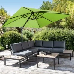Parasol Déporté Carré 3 X 3m En Aluminium Vert 10 Parasol Déporté Carré 3 X 3m En Aluminium Vert -Promos Le Jardin Vivant Magasin e6d2dcede4669c1f