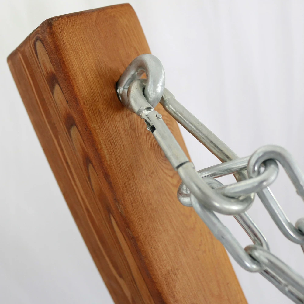 Hamac Sur Pied En Bois Blanc 4 Hamac Sur Pied En Bois Blanc – Image 2