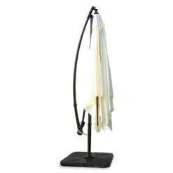 Parasol Déporté Carré 3x3m Aluminium écru -Promos Le Jardin Vivant Magasin f34f2589ac1f9678