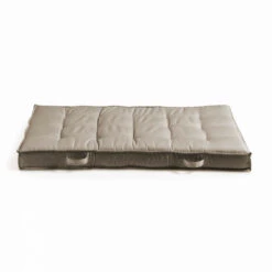 Coussin De Sol Ou D'assise Matelassé Polyester Taupe 120 X 80 X 12cm -Promos Le Jardin Vivant Magasin f77c2526984a97b0