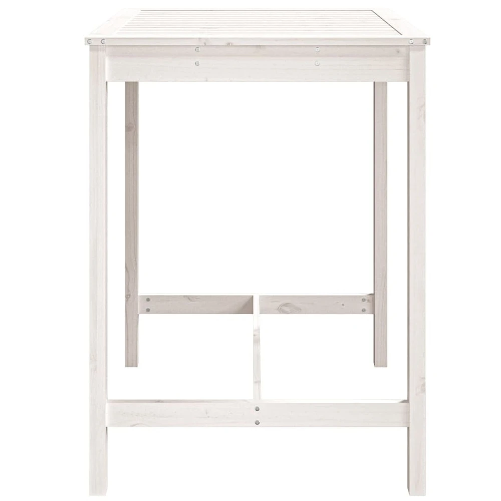 VIDAXL Table De Jardin Blanc 82,5x82,5x110 Cm Bois Massif De Pin 7 VIDAXL Table De Jardin Blanc 82,5x82,5x110 Cm Bois Massif De Pin – Image 5